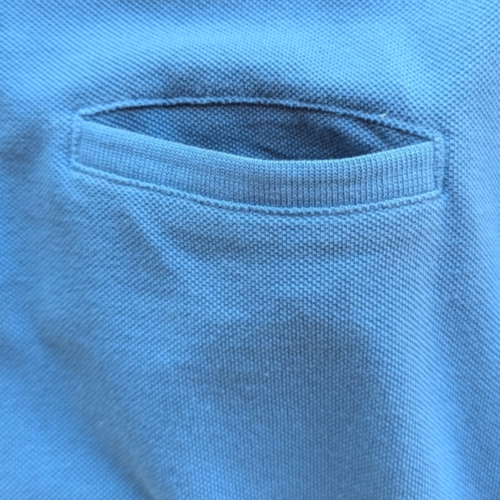 Patagonia Men's Henley Short Sleeve Blue Polo Organic Cotton Shirt Sz M Relaxed - Picture 4 of 7